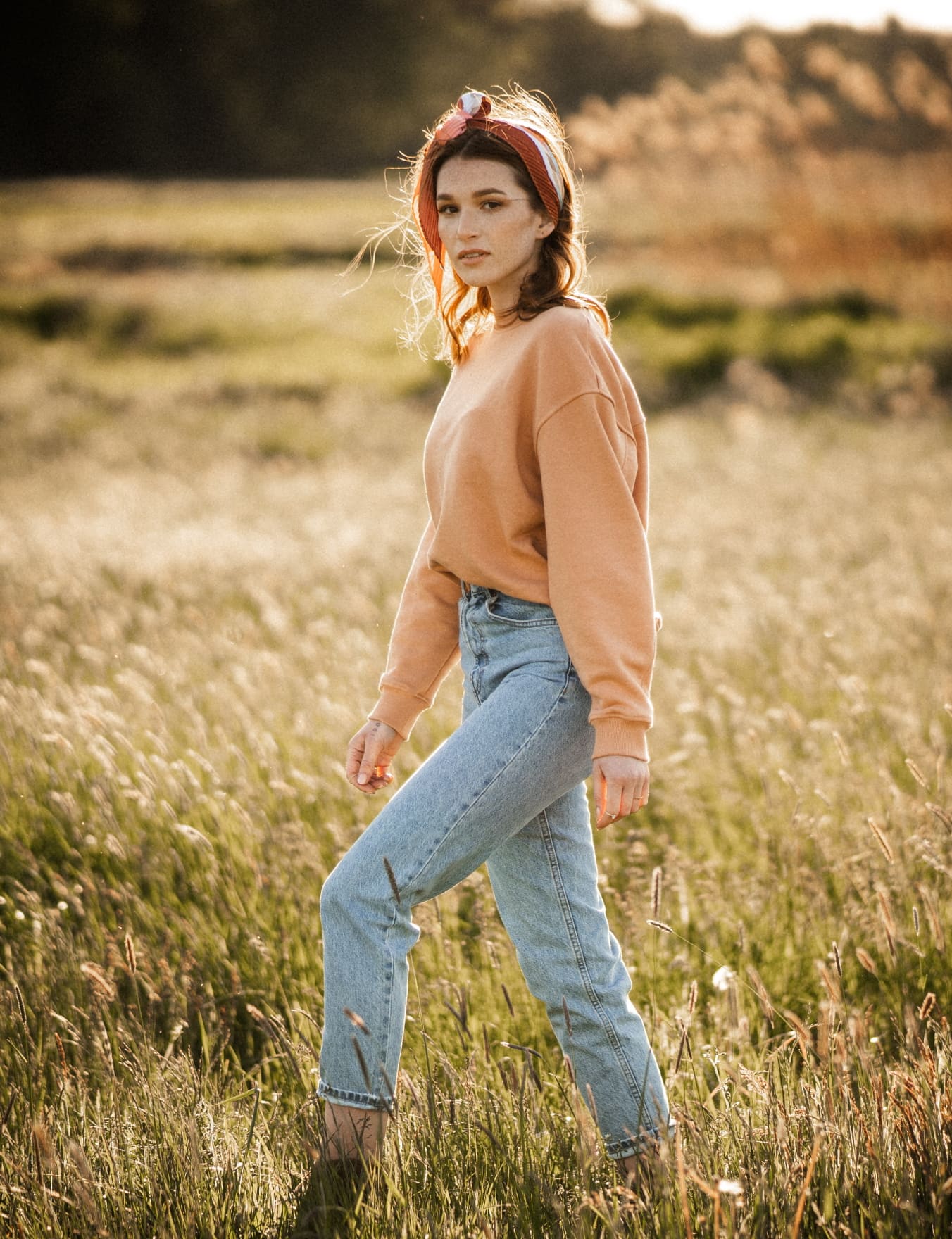 Damska bluza oversize Papaya