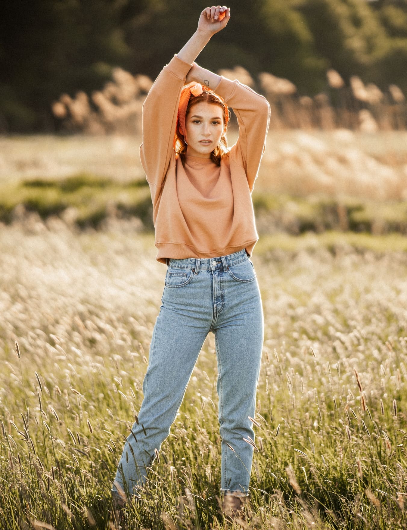 Damska bluza oversize Papaya