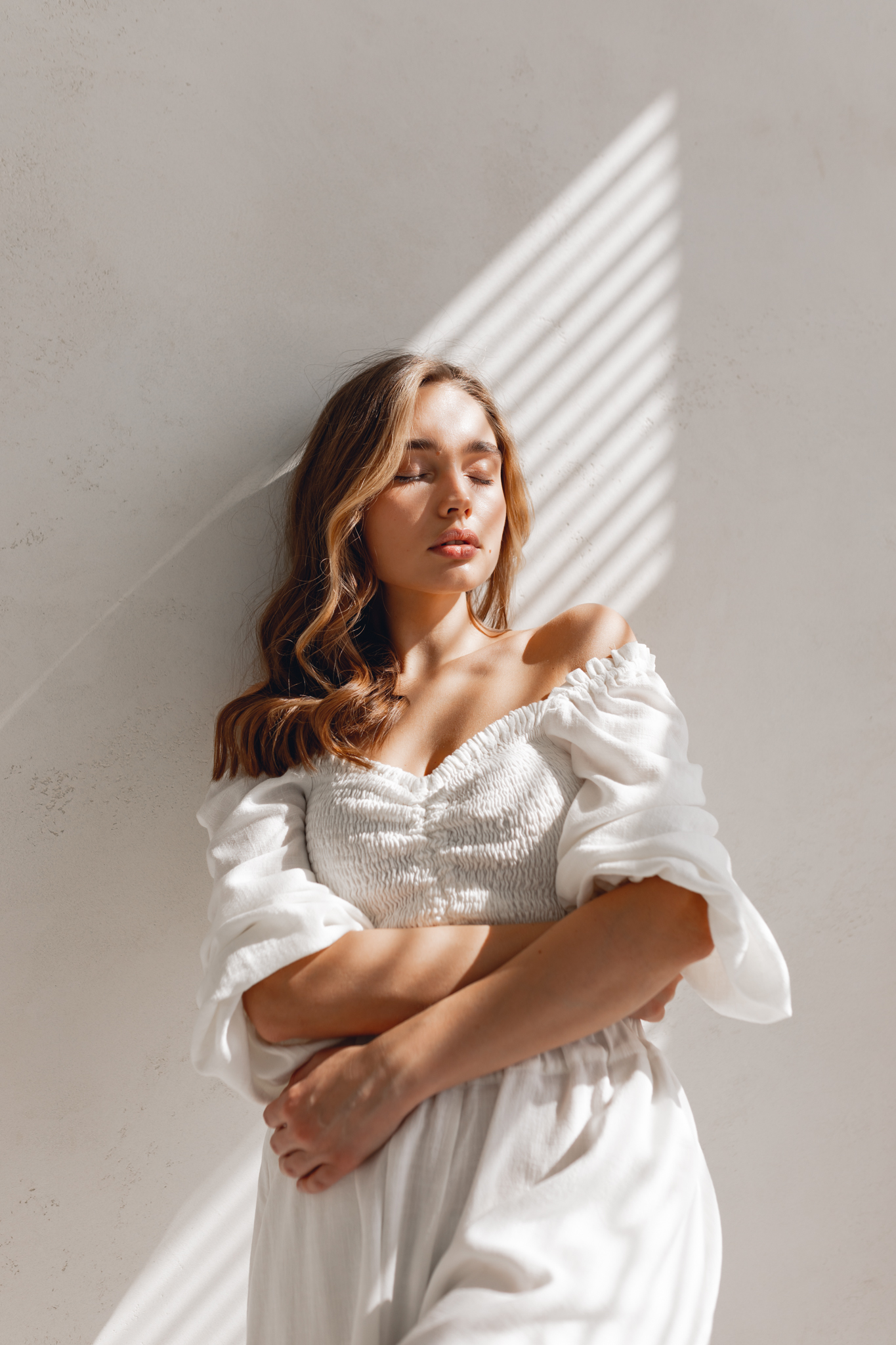 Biały boho top White Pearl