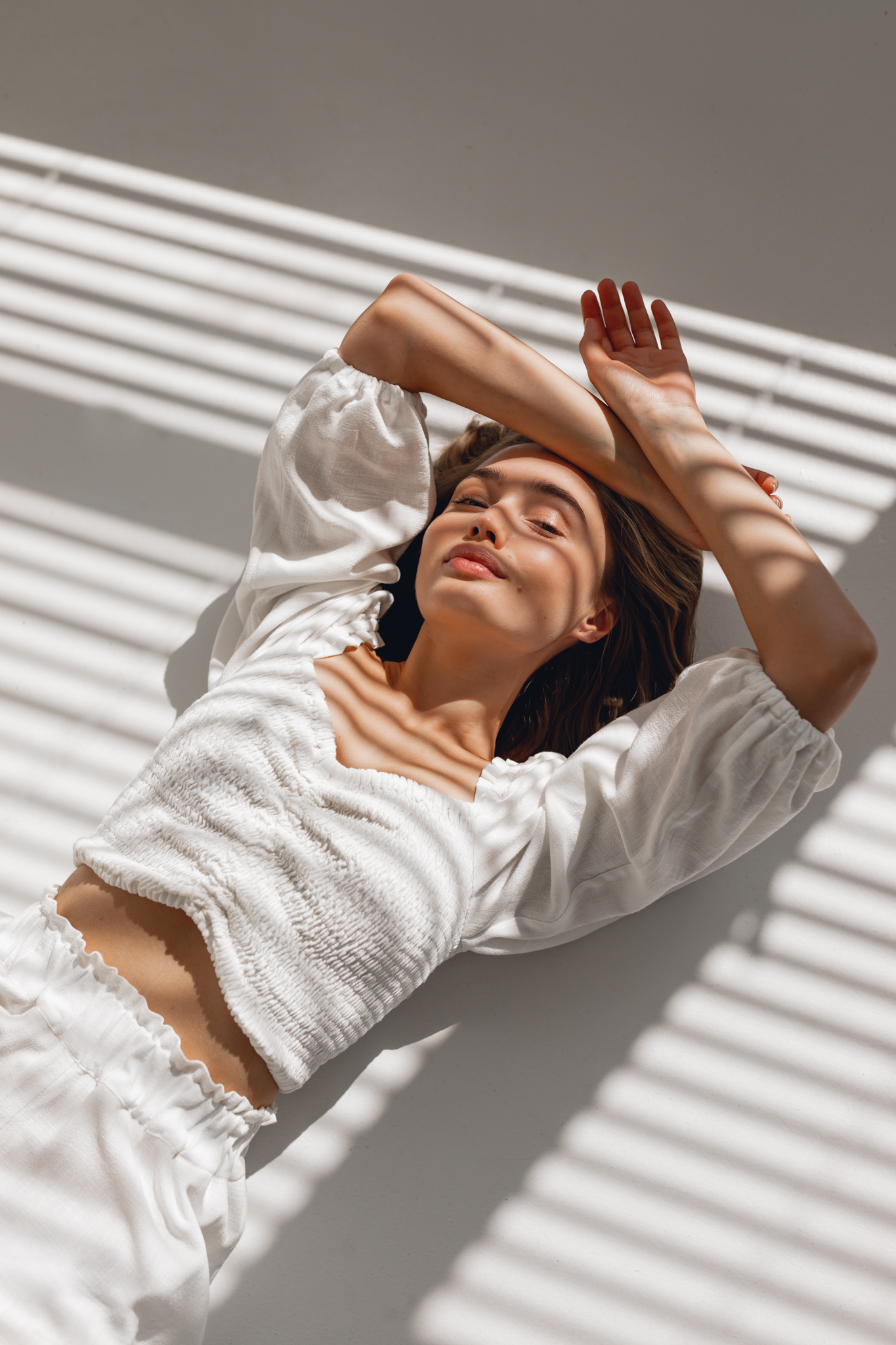 Biały boho top White Pearl