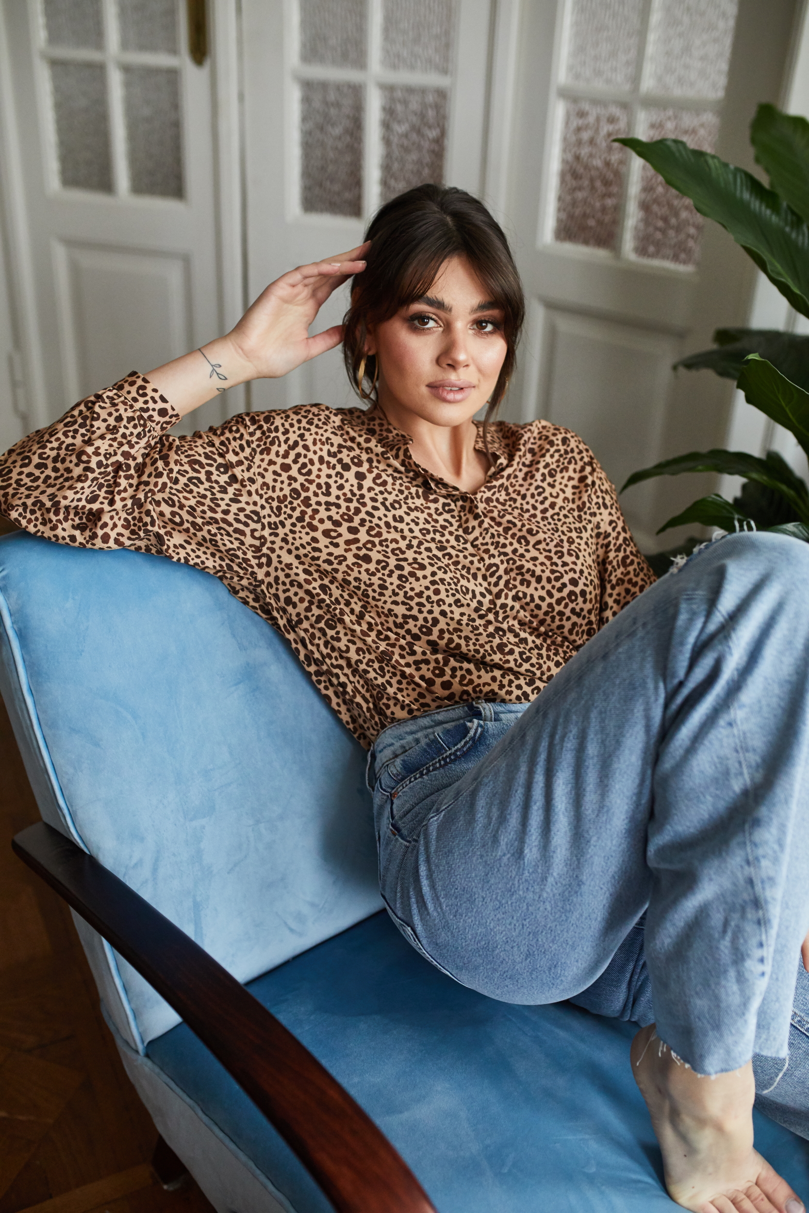 Koszula Sophia wild w zwierzęcy wzór