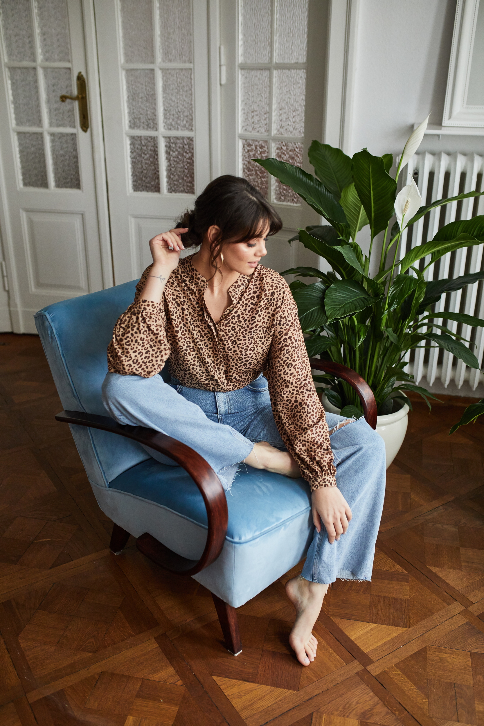 Koszula Sophia wild w zwierzęcy wzór