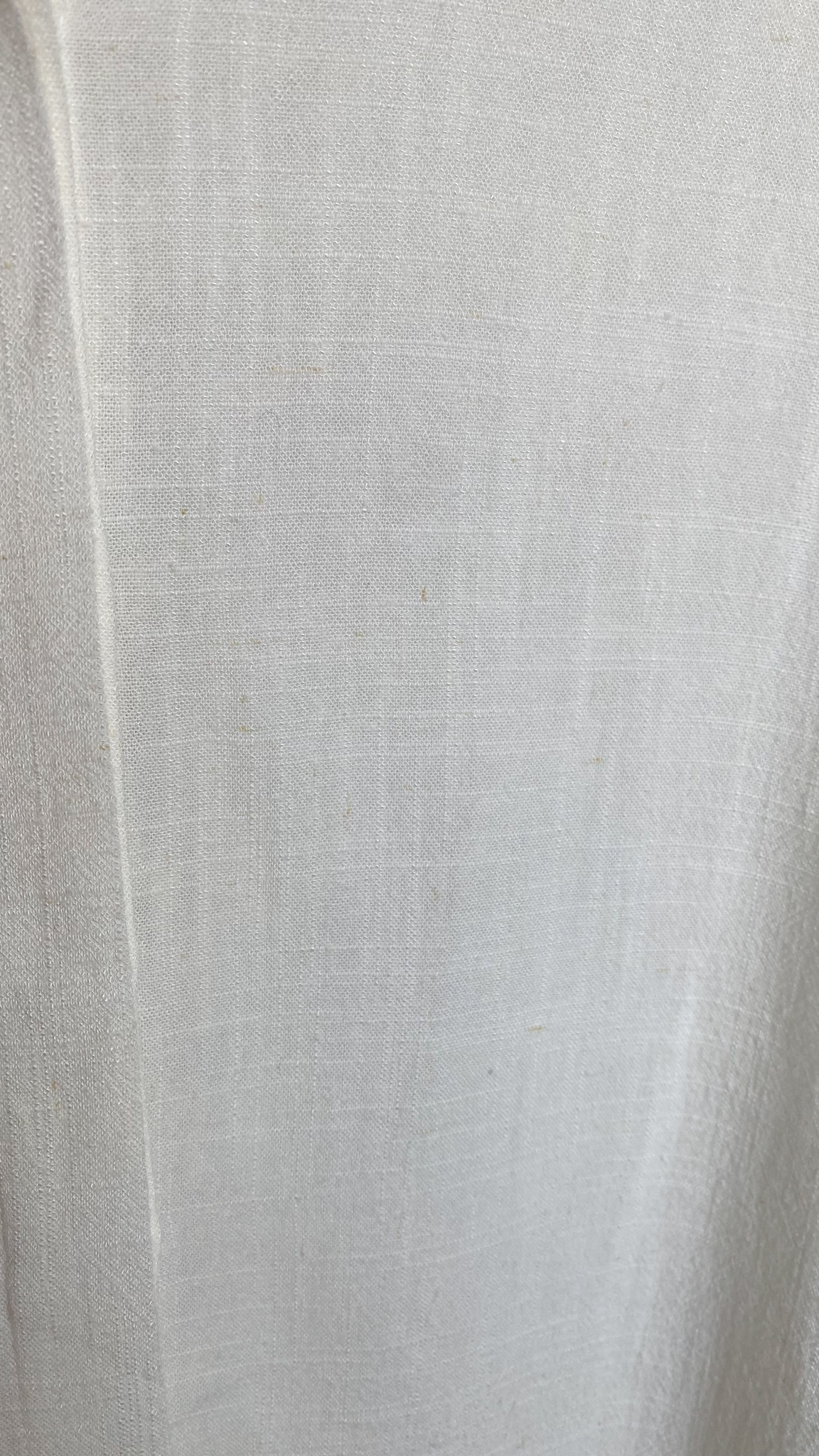 Biała koszula damska lniana Sand Shell z dużą ilością naturalnych nitek