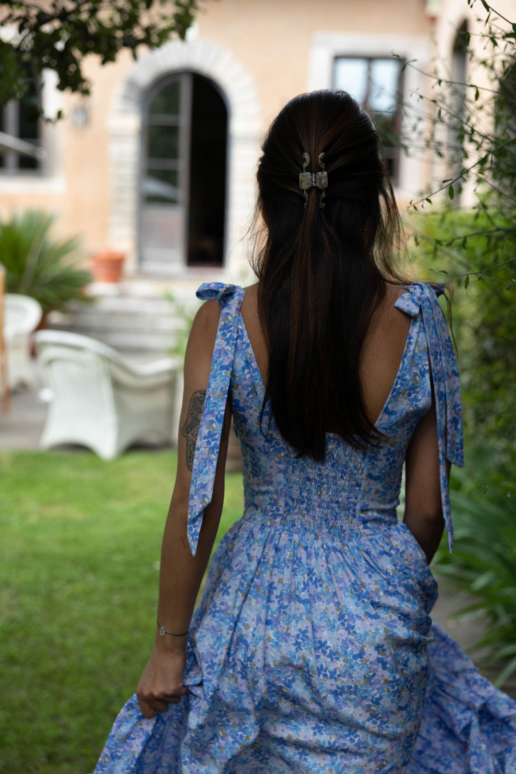 Maxi niebieska sukienka Nadia