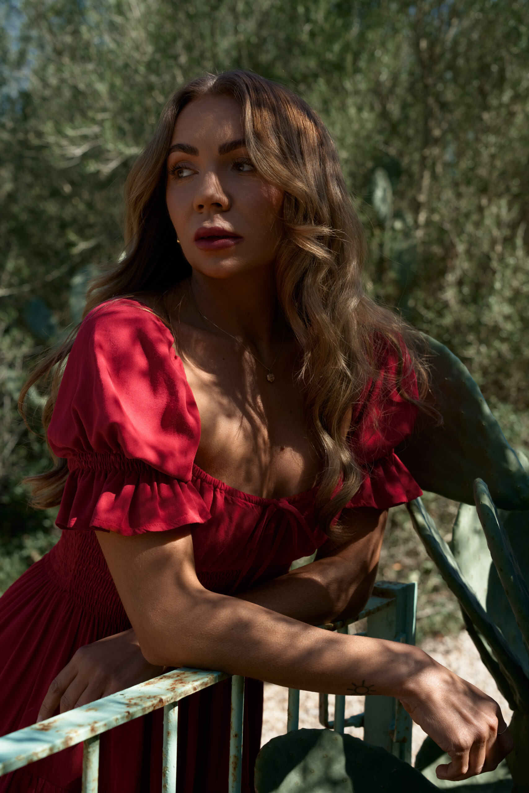 Czerwona mini sukienka Penelope